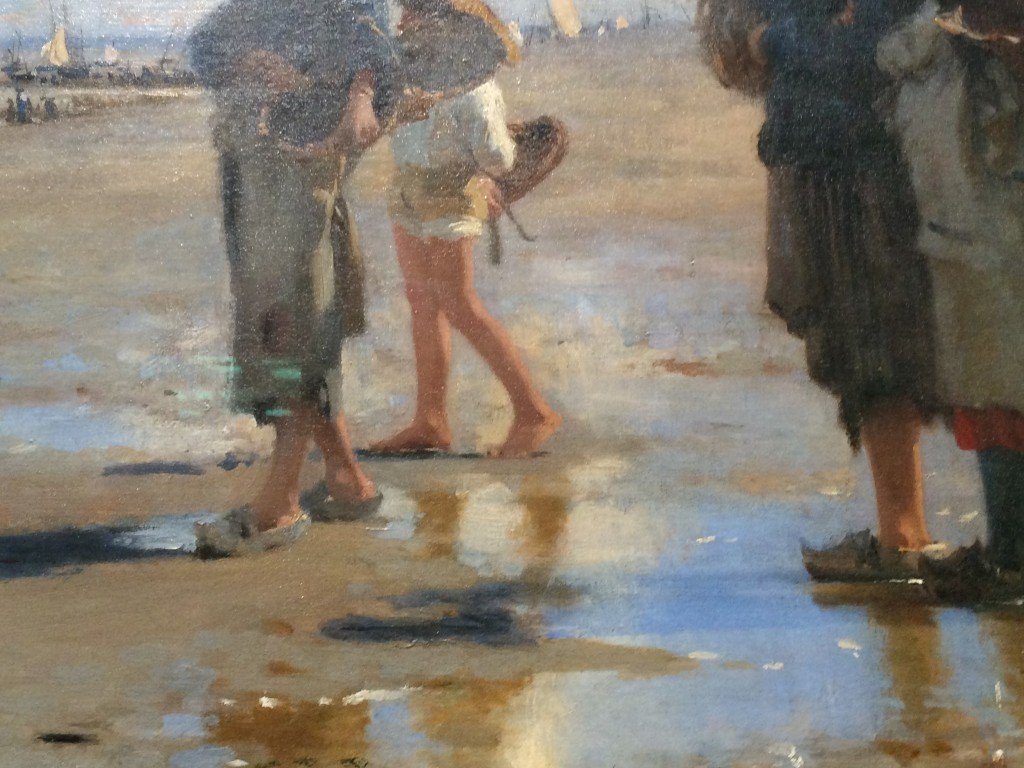 John Singer En Route pour la Peche (Setting Out to Fish), 1878, detail, o/c, Corcoran Collection 