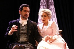 Jean Lichty at the early feminist NORA, and Todd Gearhart as her husband, Torvald in Bergman's NORA after Ibsen's A Doll's House